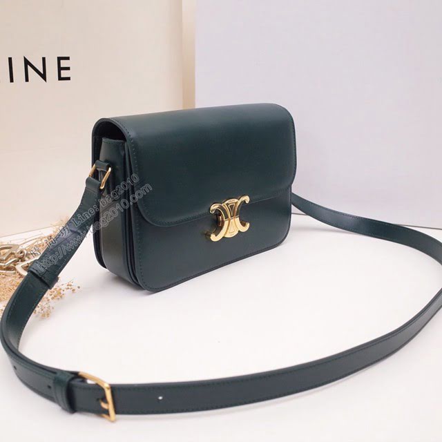 Celine女包 賽琳19年LOGO新顏色 升級版經典box包 凱門迴旋扣 Celine單肩斜挎女包  slyd2147